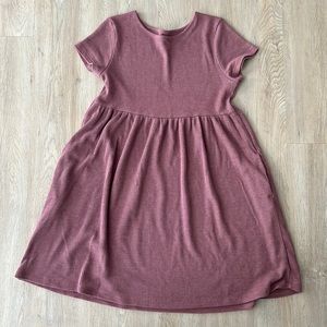 Waffle Knit Dress with Pockets by Wild Fable